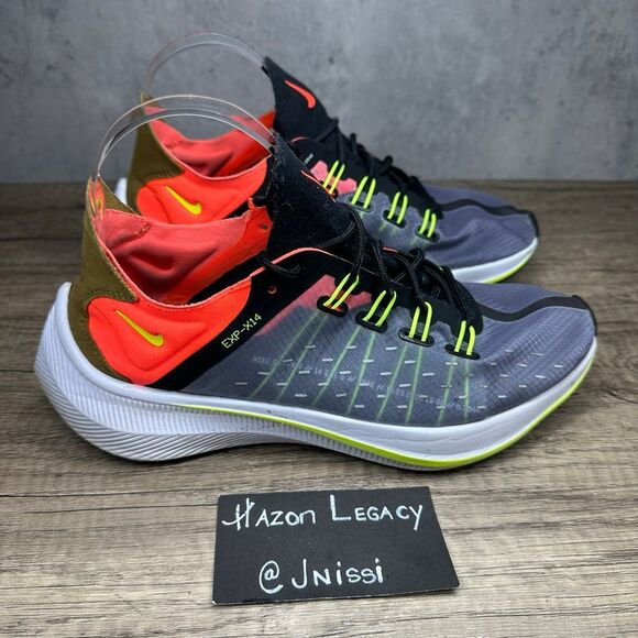 Nike~Women’s~EXP-X14 Black/Volt Total Crimson Running Shoe(AO3170-002)~Size 8.5 - Picture 2 of 8
